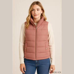 Old Navy Pink Puffer Vest